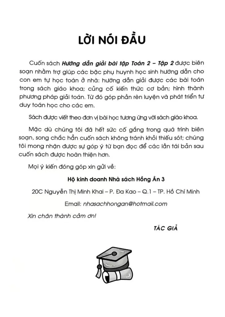 HƯỚNG DẪN GIẢI BÀI TẬP TOÁN LỚP 2 - Tập 2 (Bám sát SGK Cánh diều)
